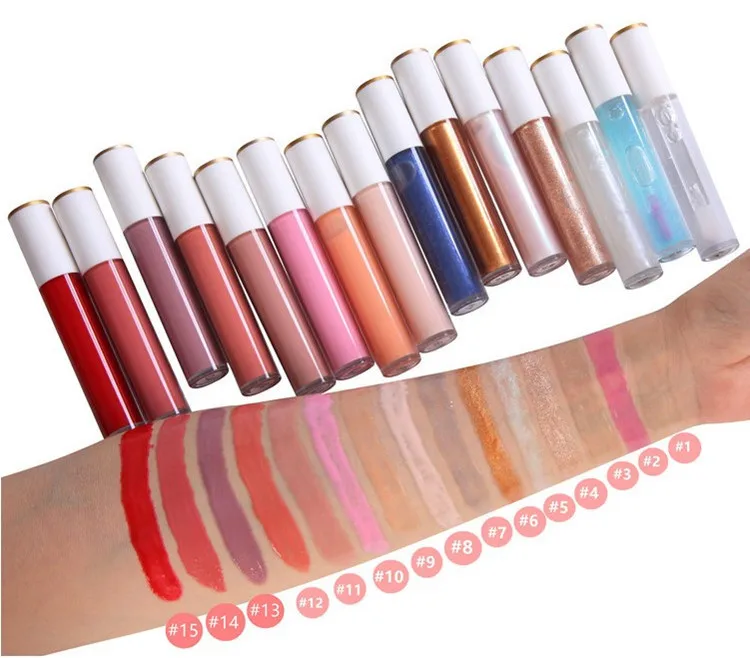 
2021 New Style Hot Selling Shiny Clear Waterprroof Vegan Nude Lip Gloss Vendor With Private Label 