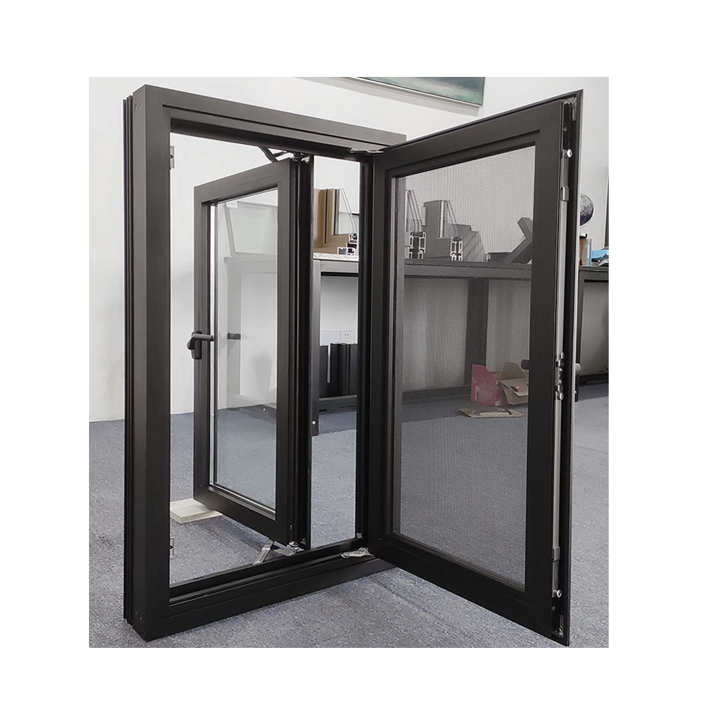 Double glazed windows casement windows best aluminium windows thermal break system