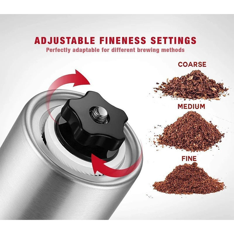Manual Stainless Steel Portable Handheld Mill Coffee Accessory for Espresso Turkish Brew