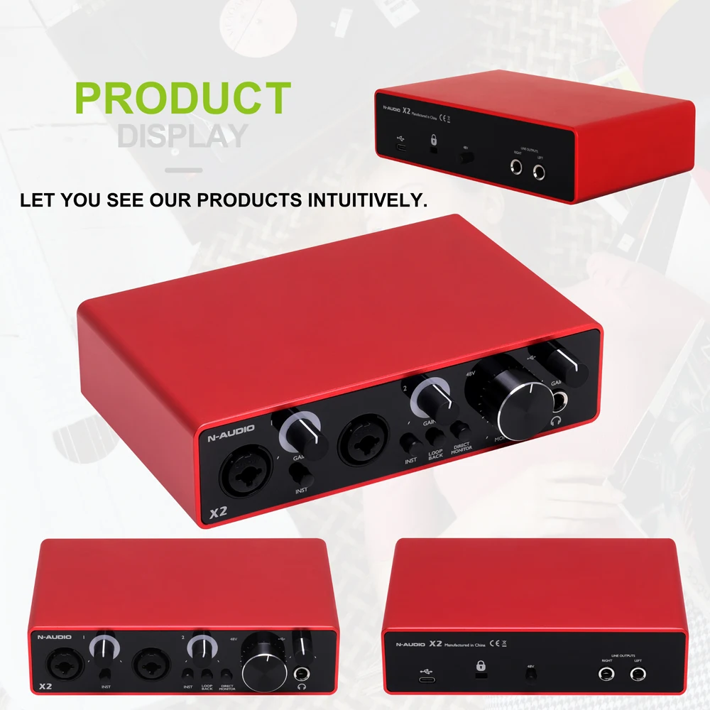Новая модель X2 USB аудио интерфейс midi производитель из