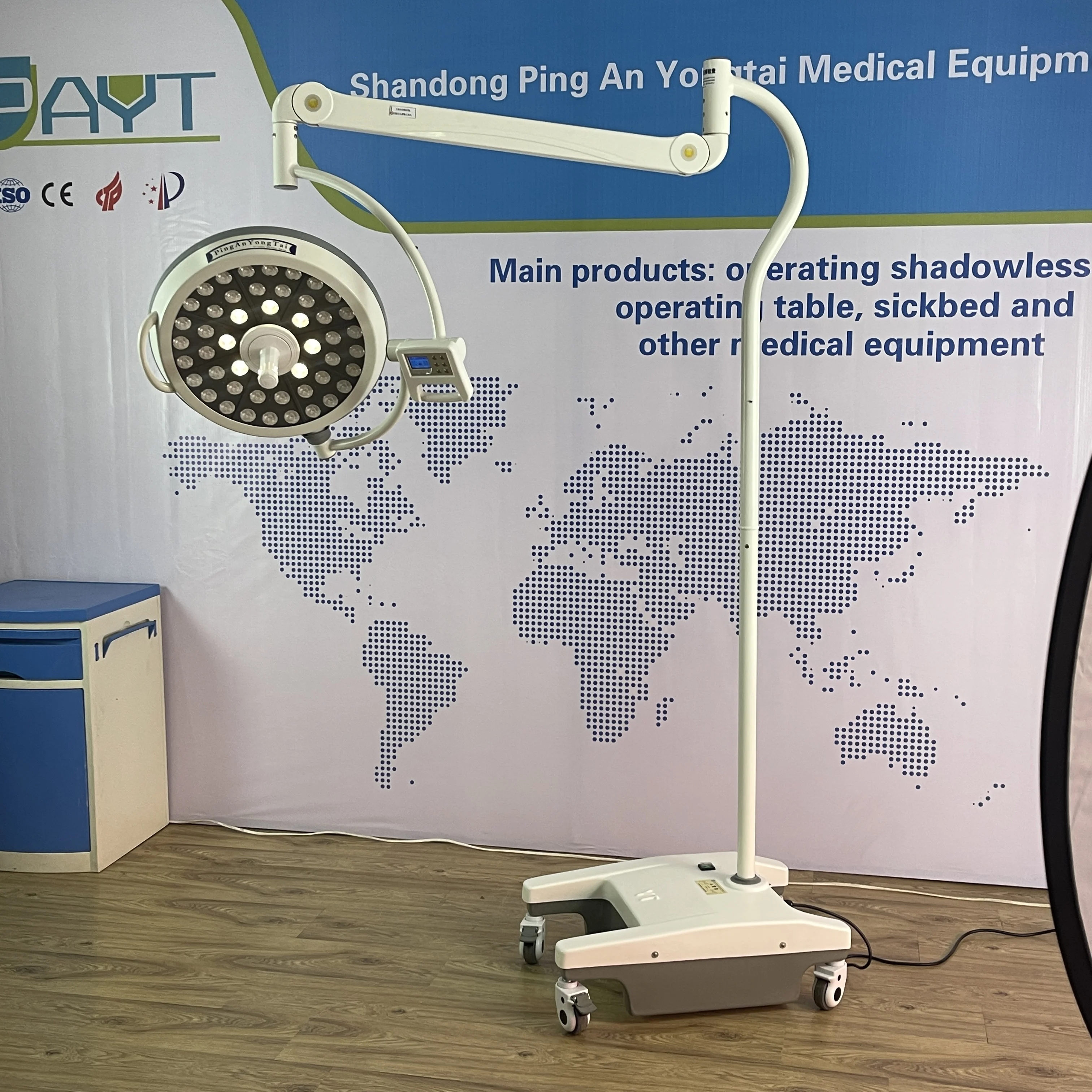 Mobile surgical shadowless lamp medical surgical examination light shadowless led surgical lamp