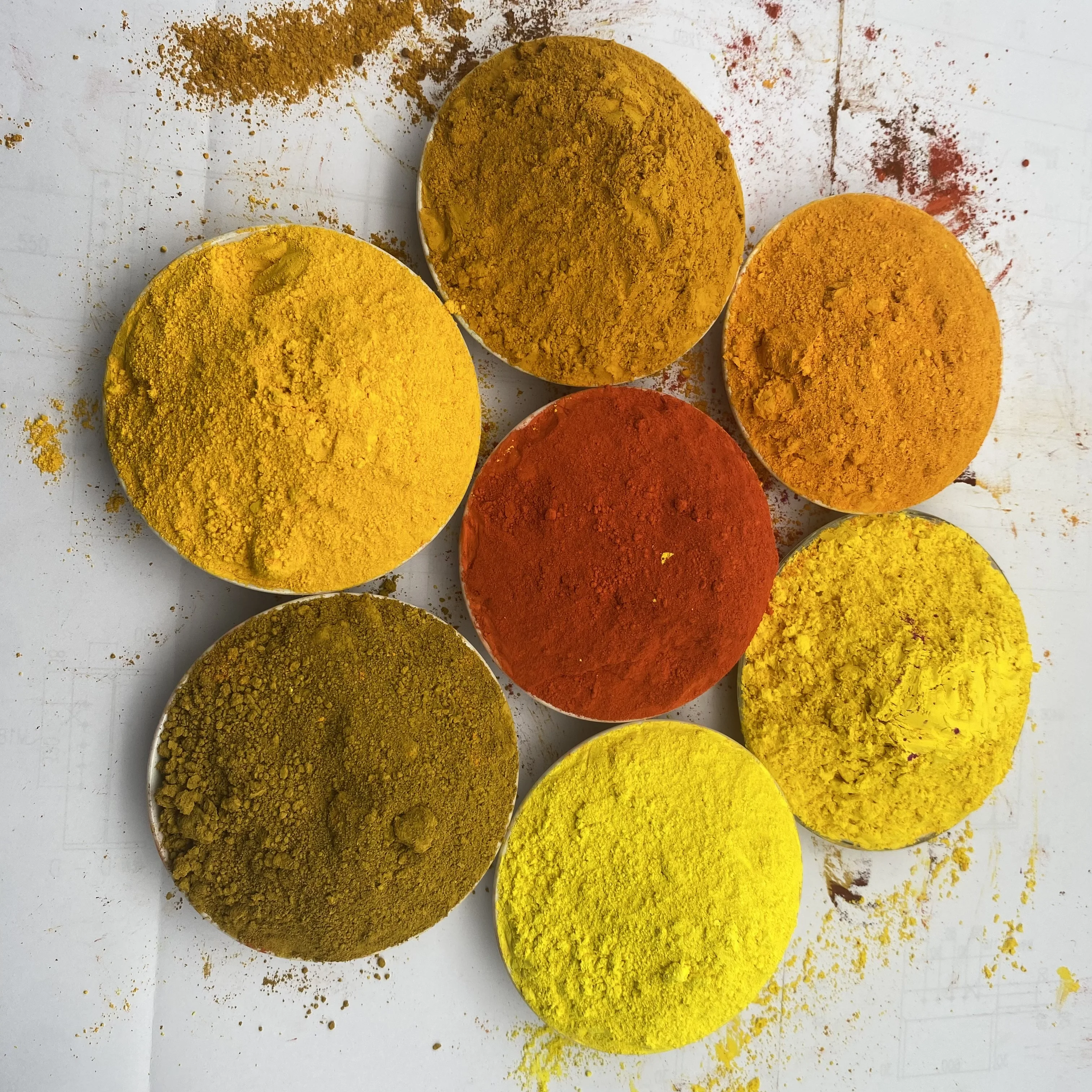 Concrete Cement Bricks Paving stone Used Iron Oxide Yellow Pigment