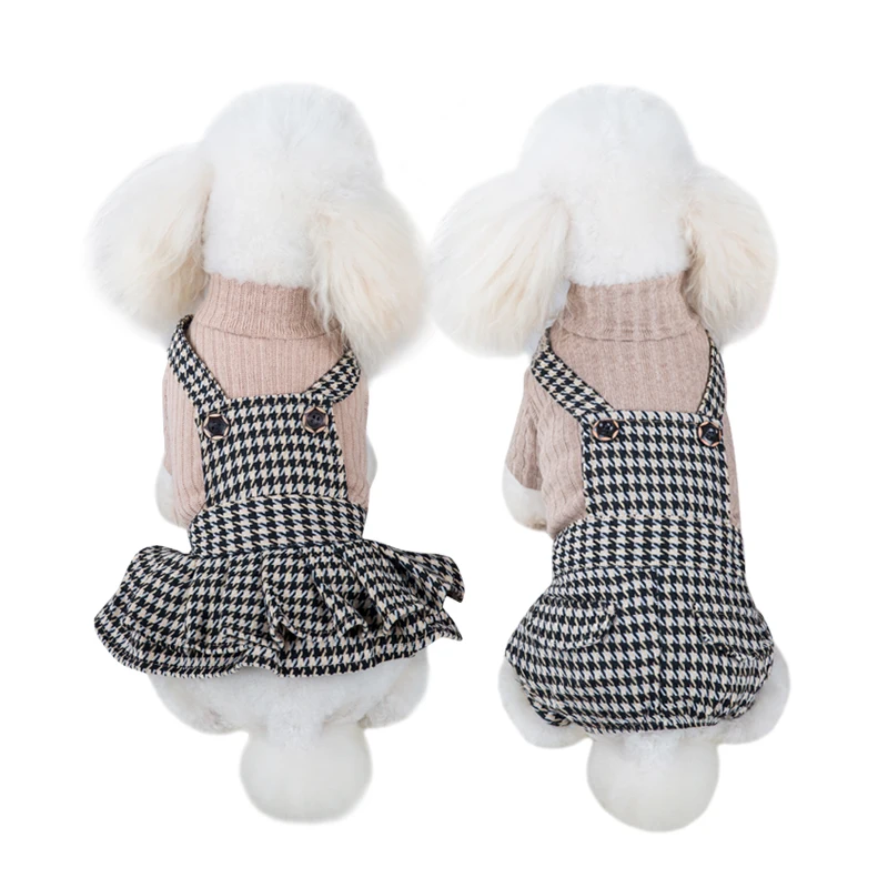 Dog Luxury Clothes Fashionable Pets Clothing Knitted Dog Sweater For Winter Warmth Doggy Clothes Jacquard Pattern For Cute Dogs