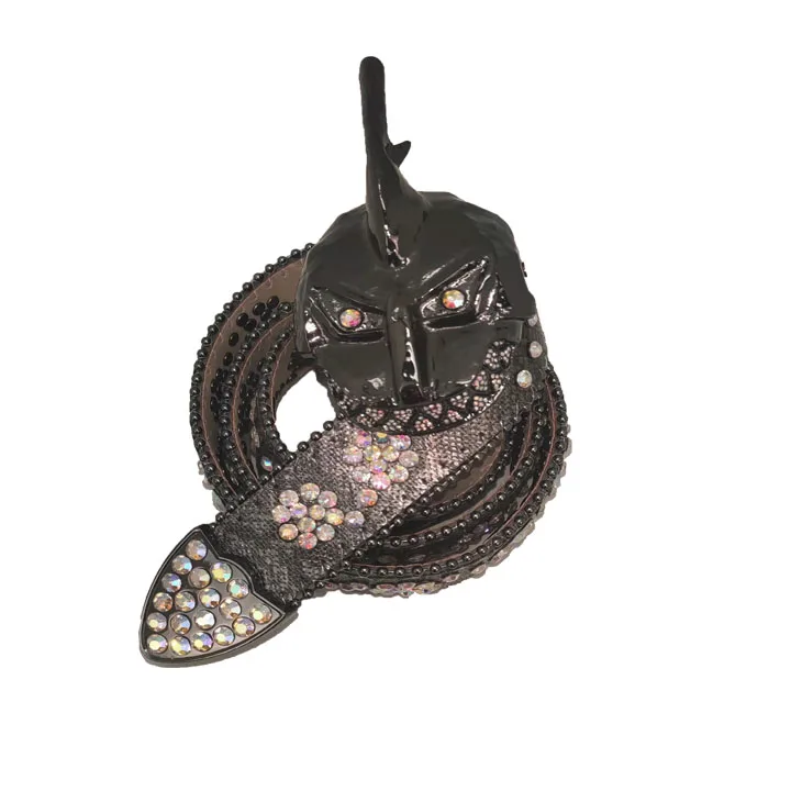 Belt Buckle Custom Logo Bling Bling Mens Leather  Black Bottle Opener Belt Buckle Only