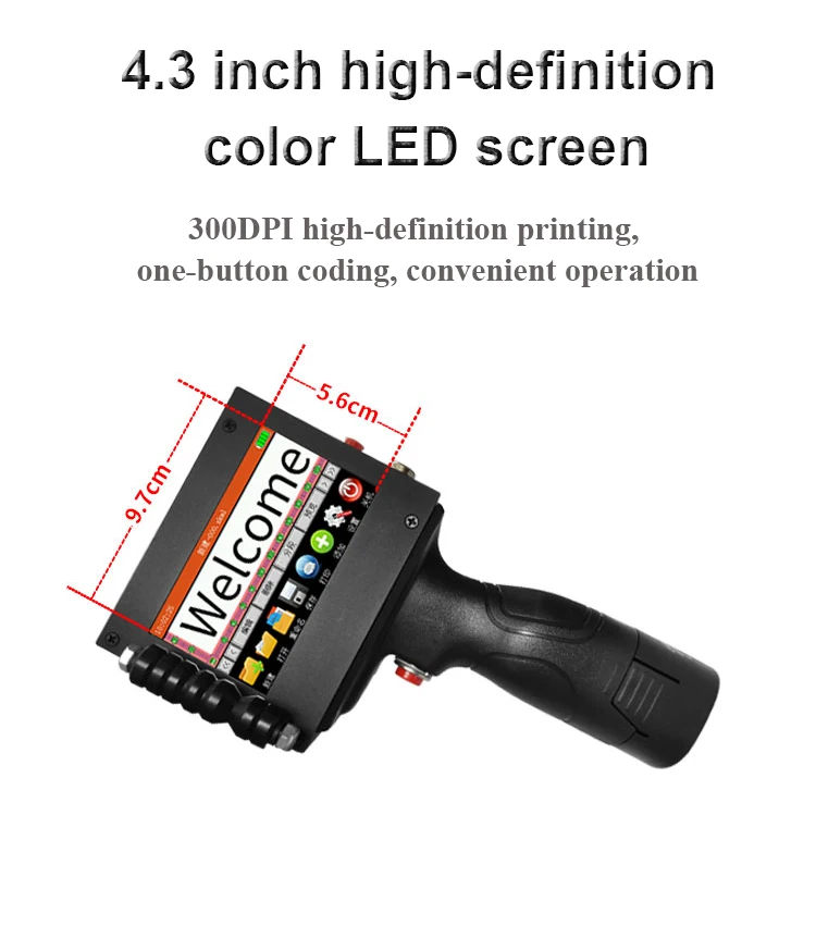 Hand laser printer T shirt expiry date printing machine Portable date code handheld inkjet printer