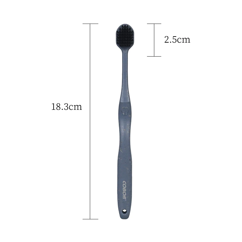 Cobor  Custom Wholesale Biodegradable Eco-friendly Soft Wooden Toothbrush Charcoal Cedar Wood Toothbrush suppliers