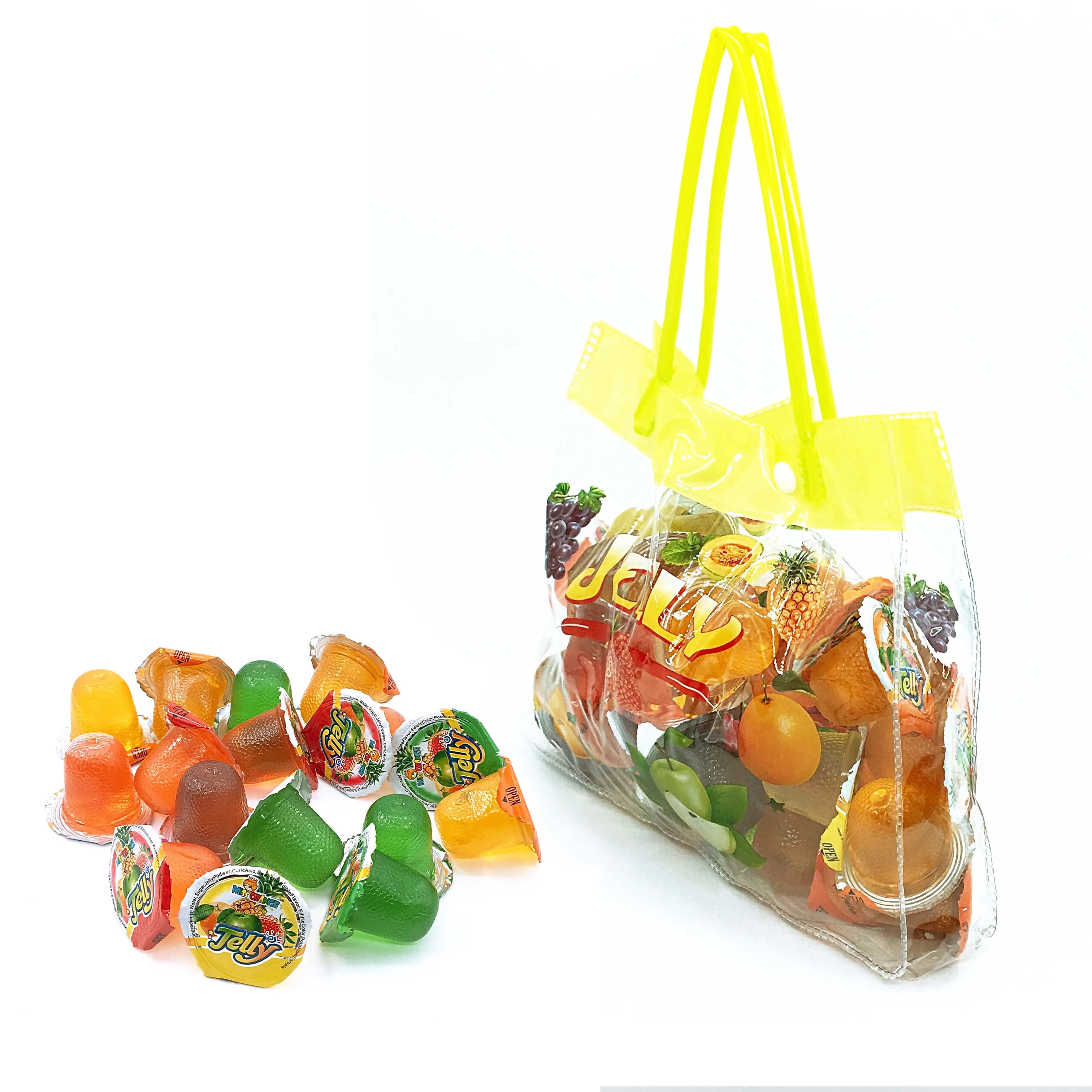 
Hand Bags Gift Packing Fruit Flavor Jelly Pudding Candy 