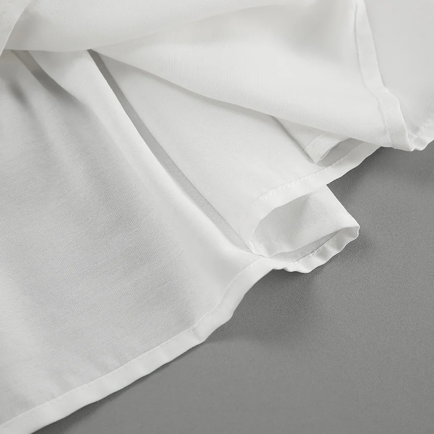 Chiffon Skirt Women White Pleated Casual Skirt 2024 Autumn Short Skirt