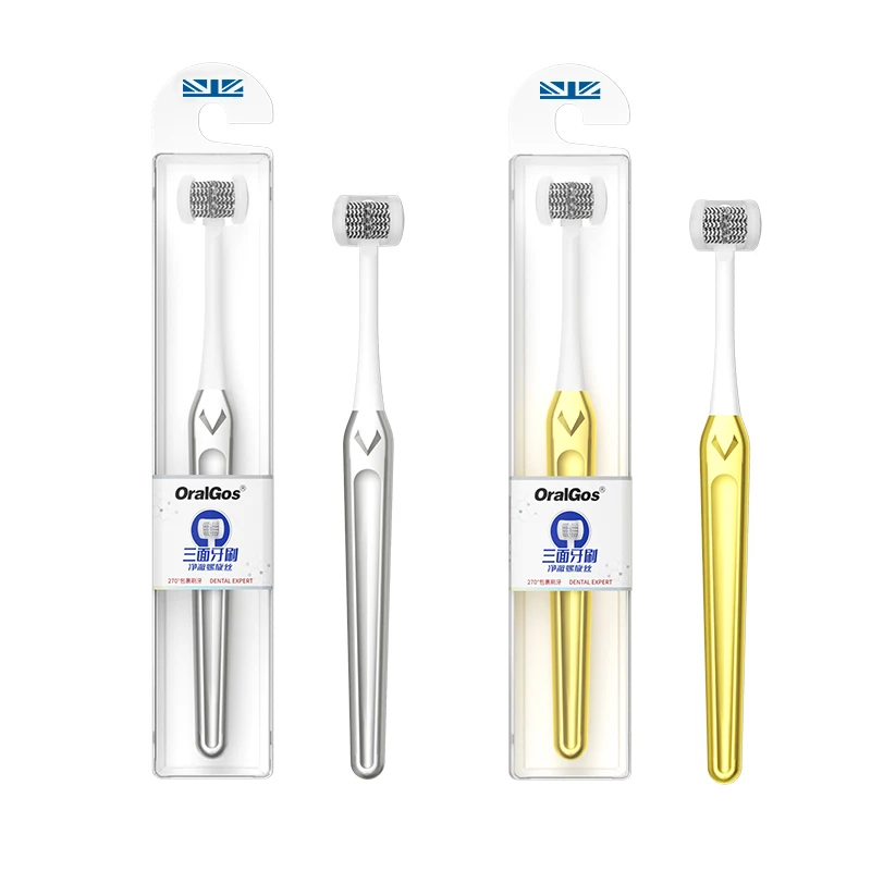 Three Sided Toothbrush Complete Cover Toothbrush Complete Teeth Gum Care Angle Clean Triple Sided Bristle Toothbrush