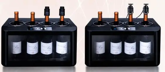 Constant temperature mini wine cooler electronic wine cooler ice bucket argon gas preservation dispenser