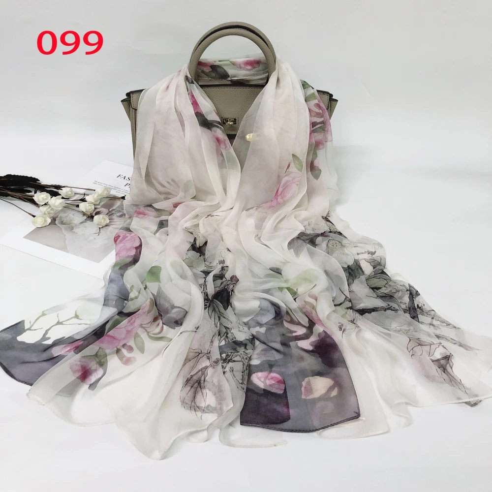 2021 год, Ханчжоу, оптовая продажа, роскошный дизайн, элегантный 100% чистый шелк, 5 Муми, 110*180 см, Женский шифоновый длинный шарф