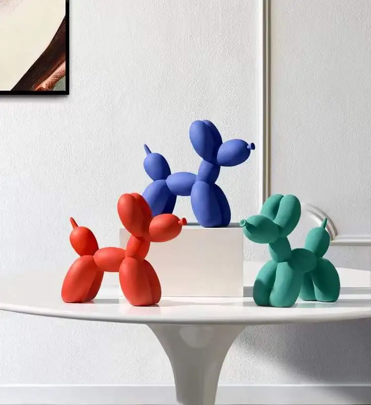 best price Living Room goodies business gifts statue resin sculpture balloon dog for home decor