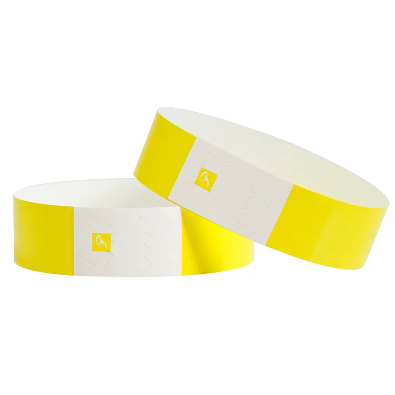 Custom Design Your Own Logo Paper Wristband  One Time Use Event Hand Bands Wrist Band For Party Paper