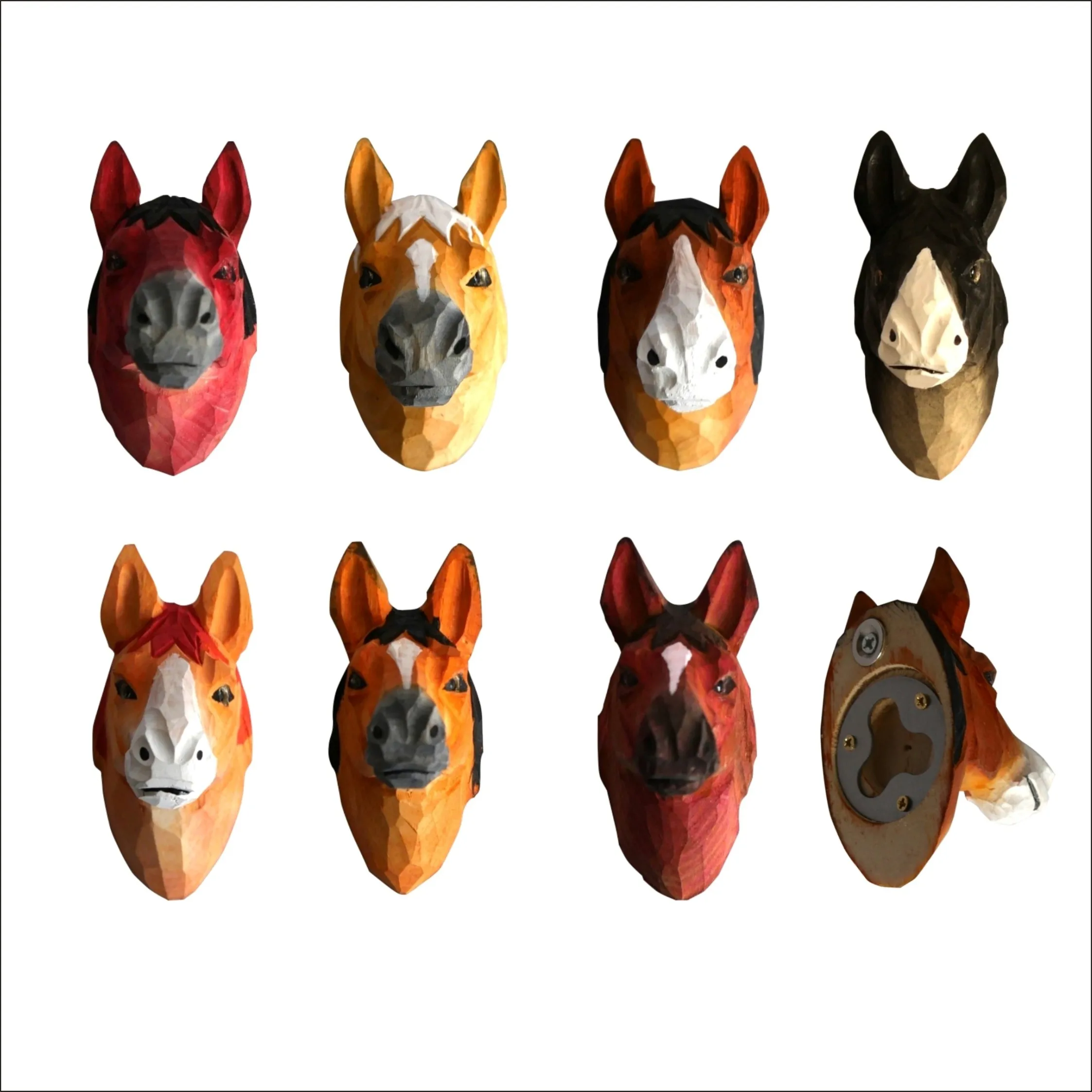 
Wholesale New Product Kids Gifts Cute Unique Handmade Wood Carving Animal Shape Bottle openner 