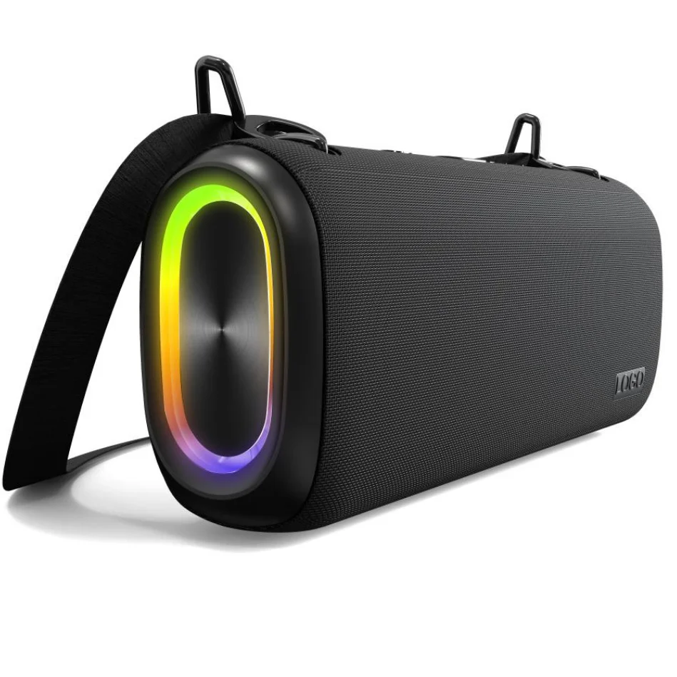 2021 Newest 100W IPX5 Fashion Waterproof shower Hifi Subwoofer Speaker music Dj Super Bass Blue tooth Portable RGB LED Speaker