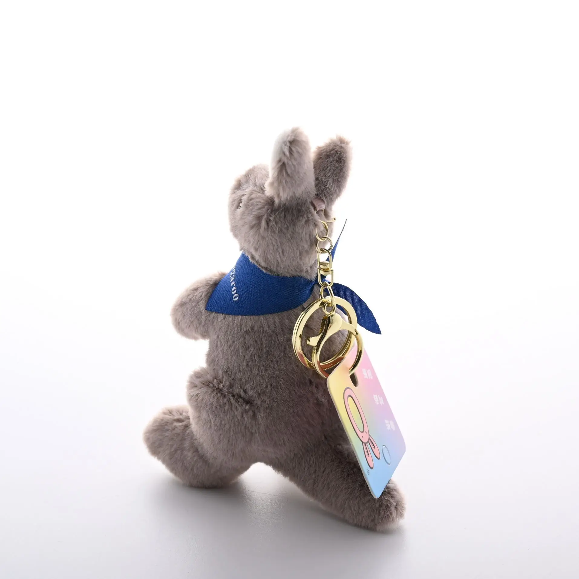 Australia Animal Kangaroo Plush Doll Stuffed Pendant Keychain Cute Cartoon Soft Toy Backpack Decor Charm Accessories Key Chain