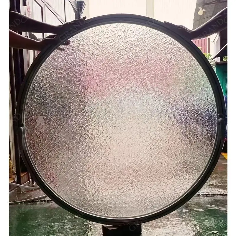 Customized Design Insulated Aluminum Tempered Glass Circle Round Shape Window