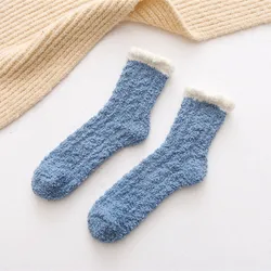 Fluffy Cozy Winter Warm Soft Fleece Comfy Thick Gift Slipper Socks For Women