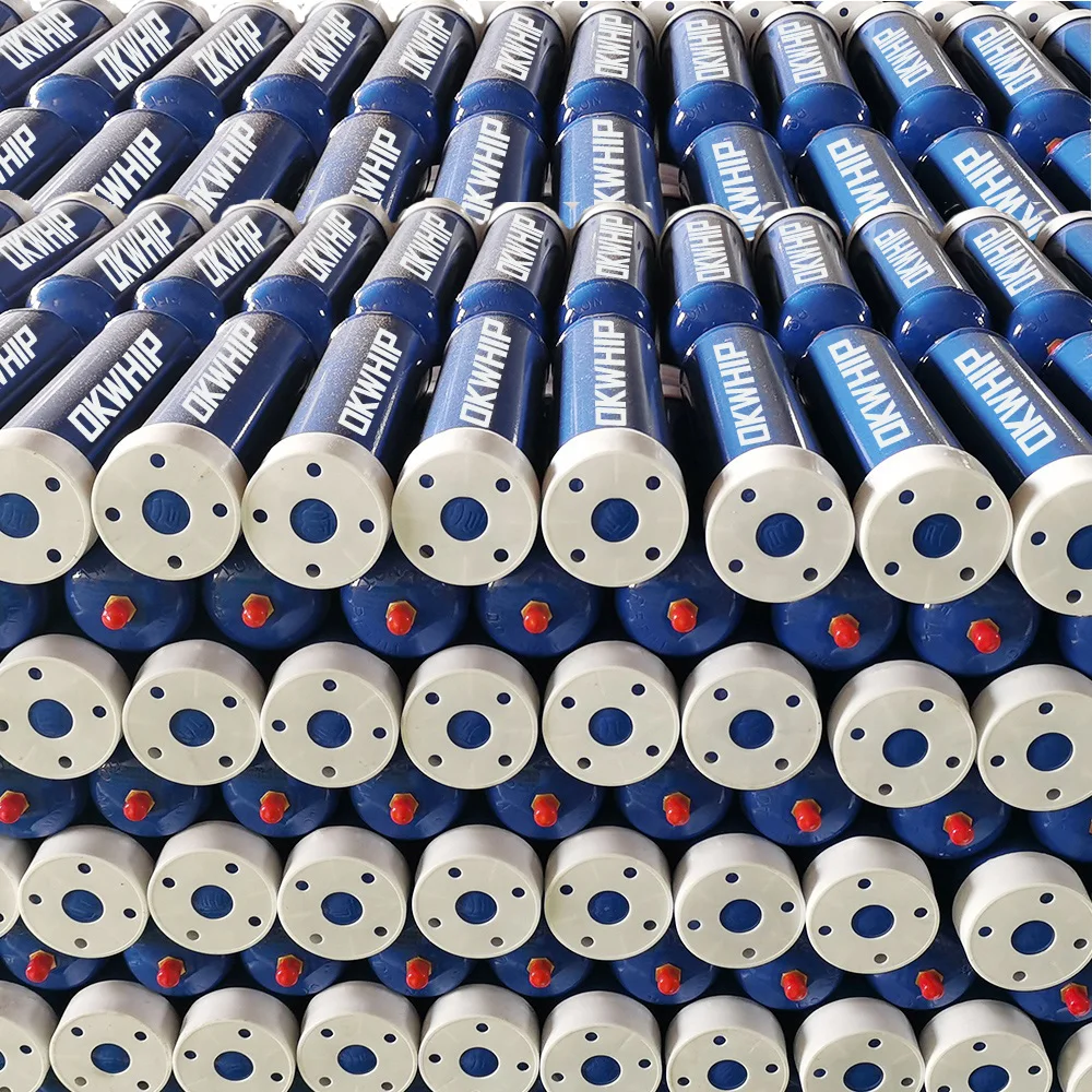 2023 Hot sell factory price CE cheapest 0.95L food grade gas chargers for cream dispenser 580G gas cream chargers