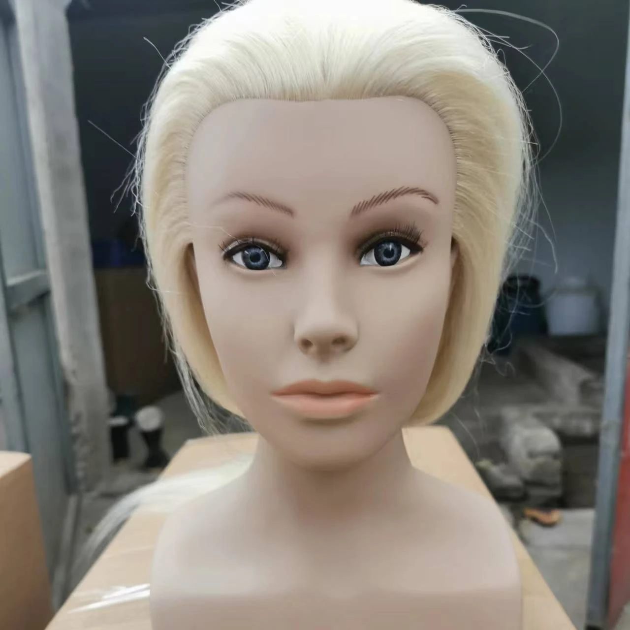 New Face Teaching Mannequin Heads 100% Human Hair /Training heads