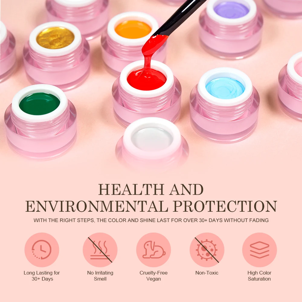 High color saturation no wipe stamping shell gel polish 41 colors available