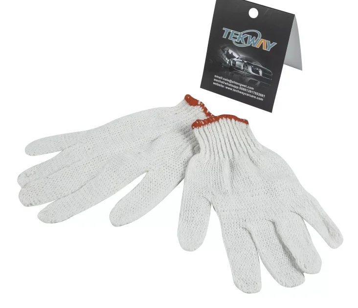 Cheap cotton gloves good protection do not cut hands not easy to break high quality factory price for construction workers