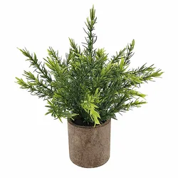 Decorative Indoor Living Room Small Green Pot Plastic Faux Plants And Flowers Potted Wholesale Artificial Plant For Home
