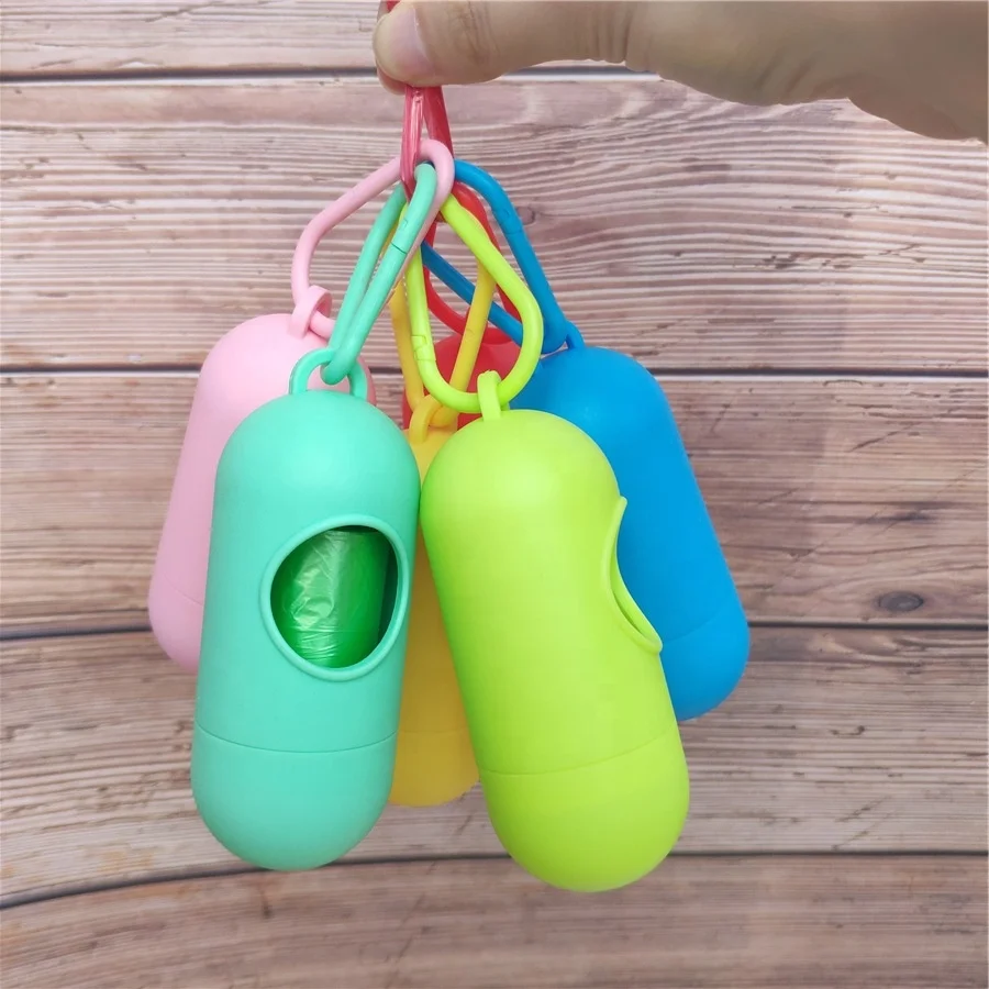 Portable Dog Pet Poop Litter Trash Box Garbage Bag Holder Dog Poop Dispenser Pet Stuff