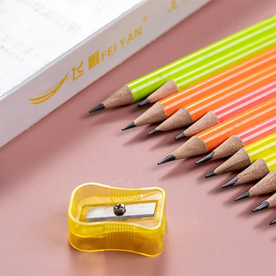 
Custom pencil highlighter set in box newest promotional wooden pencil 