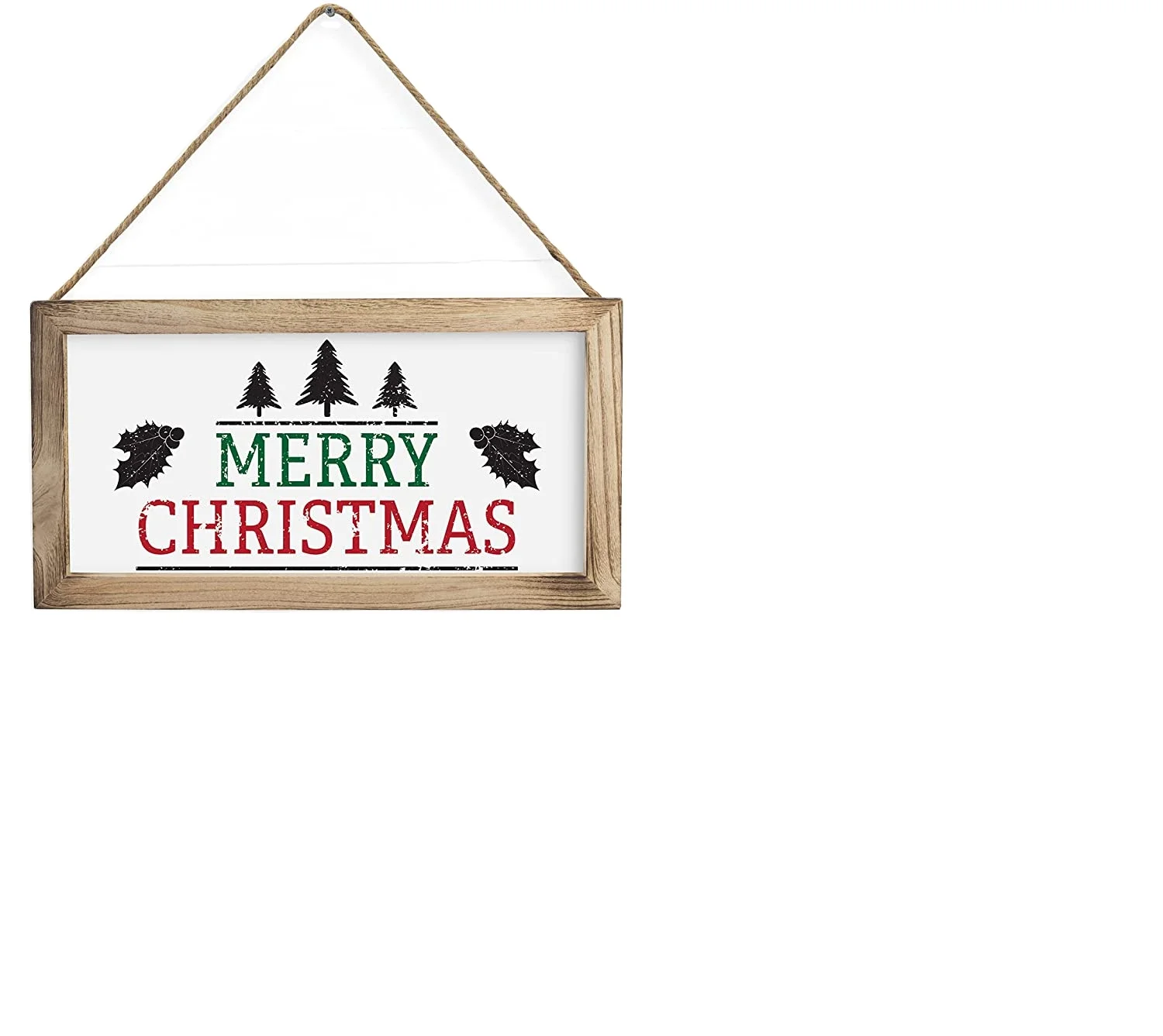 OEM OED wooden front door home decoration wood hanger on the front door with line decor