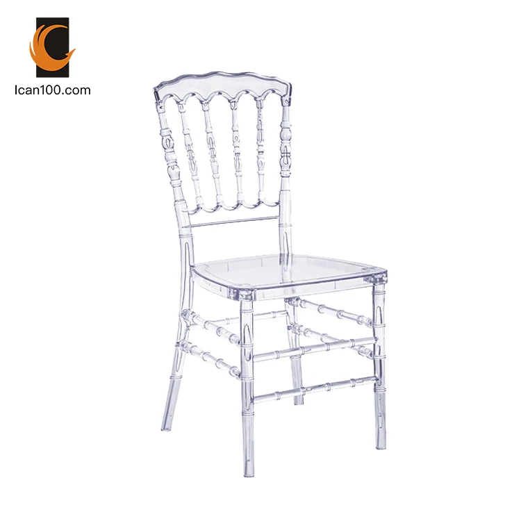 Fashion Luxury Leisure Style Plastic Chair Wedding Chivari Event Clear Chairs