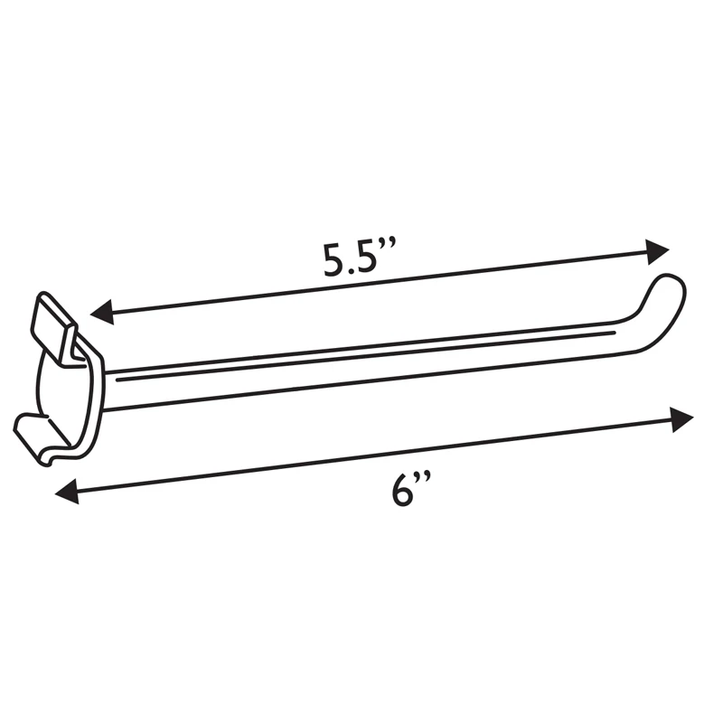 Высококачественный висячий крючок из АБС-пластика, черный/белый, 6 дюймов