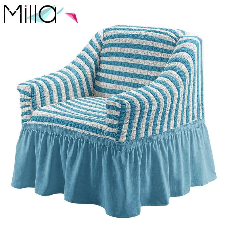 Wholesale of fabric sofa cover all-inclusive seersucker single universal sofa cover