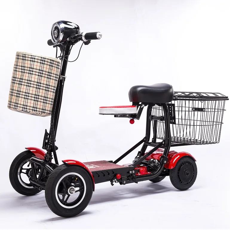 36V four wheel  two seat mobility scooters smart kids  folding  electric scooter for adult