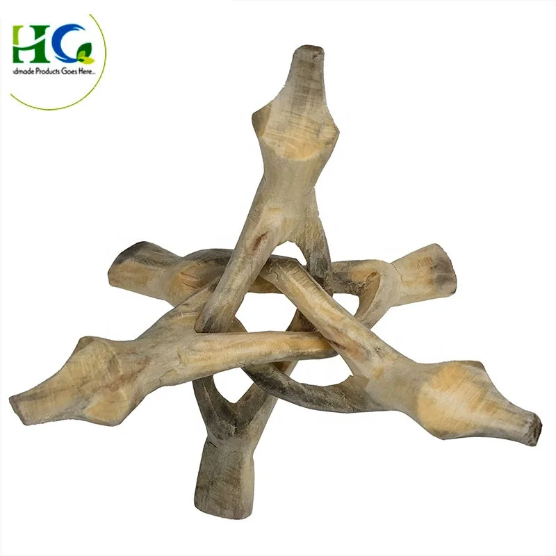 Handmade Wooden Eyeglass Holder Stand with Black Mustache Unique Spectacle Specs Display Stand