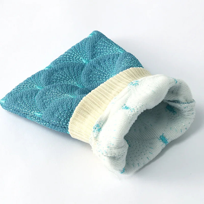 3Pcs Mermaid Scale Set Viscose Loofah Mesh Bath Sponge Strap Glove Set Dead Skin Remover Body Spa Exfoliating Scrubber Set