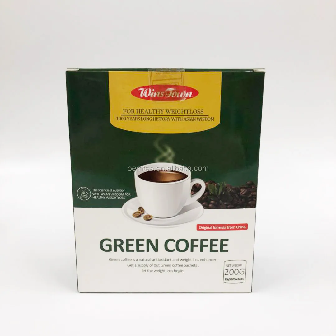 High Quality instant coffee 3 in 1 distributors wangsongtang green coffee fit slimming