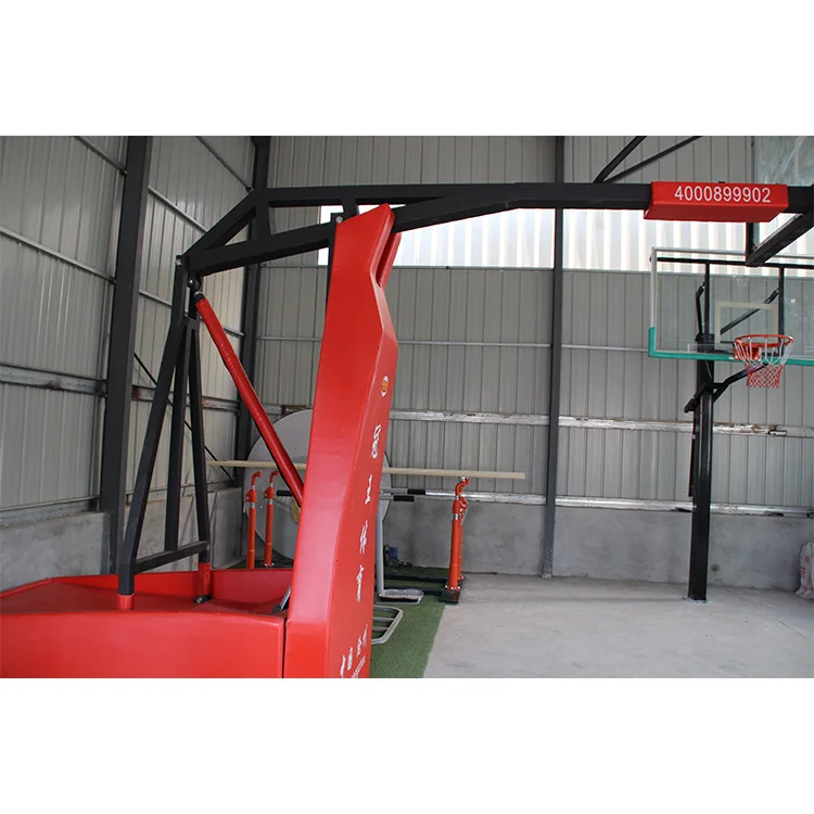 Electro Hydraulic Basketball Backstop Fiba Approved Competition Level Club Gym School Basketball Backstop