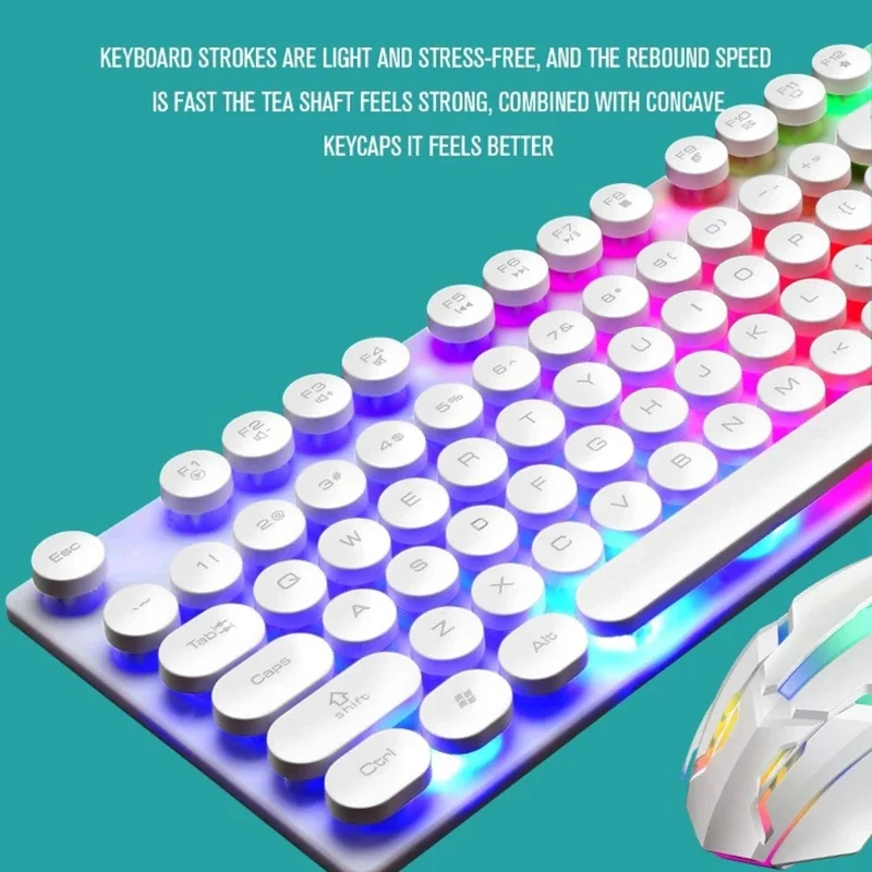 Проводная игровая клавиатура G09 RGB мышь комбинированная гарнитура набор из 4 предметов