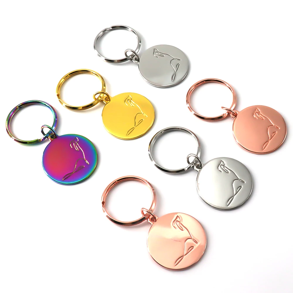 Custom Made Anodized Aluminum Alloy Stainless Steel Metal Pet Or Dog ID Tag For Pets
