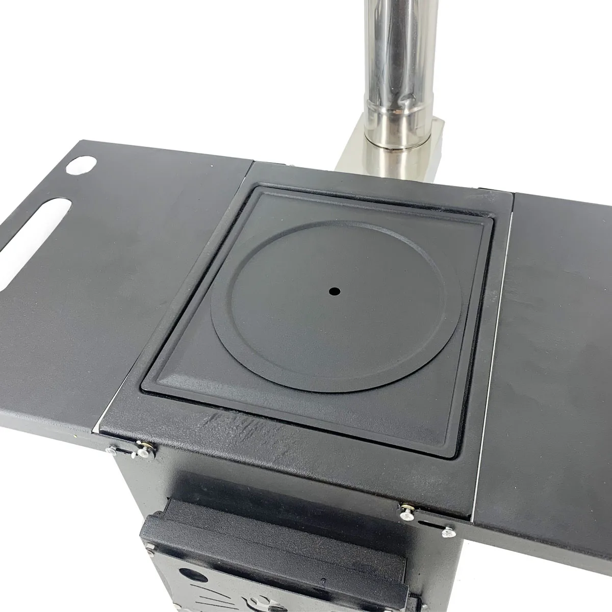 Wholesale Portable Carbon Steel Furnace Door Window Folding Home Camping Outdoor Wood Burning Stove