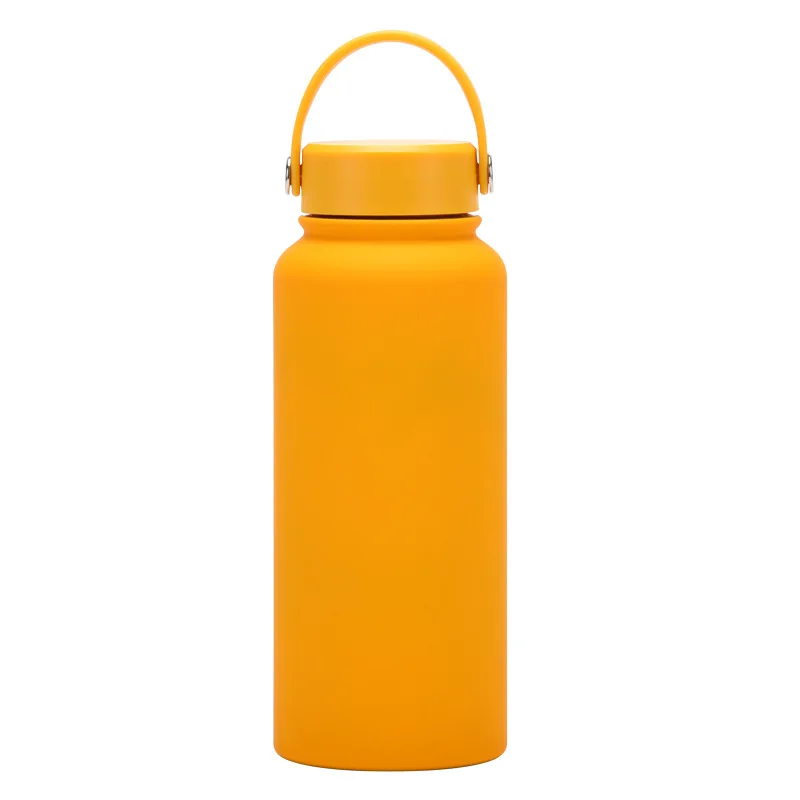 New Stainless Steel Sports Water Bottle with Large Capacity 1L Large Mouth Insulation Cup Portable Outdoor Water Cup in Stock