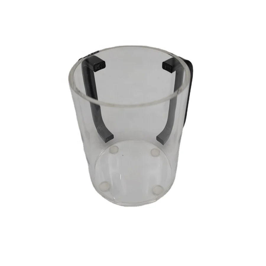 Lucite Washing Cup Acrylic with Black Handles