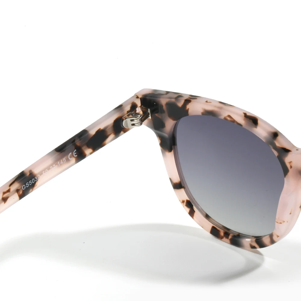 GS5030 wholesale new arrival sunglasses custom logo brand fashionable round acetate polarized sun glasses sunglasses