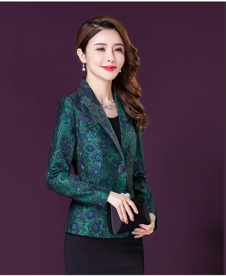 High end embroidery coat female 2022 clothes new Korean OL long sleeved Suit Jacket Women