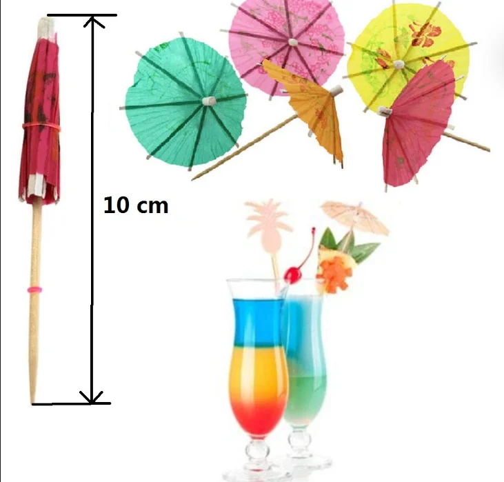 Bar, party, decorate food, environmental protection small bamboo  umbrella sign bamboo pick multi-functional item