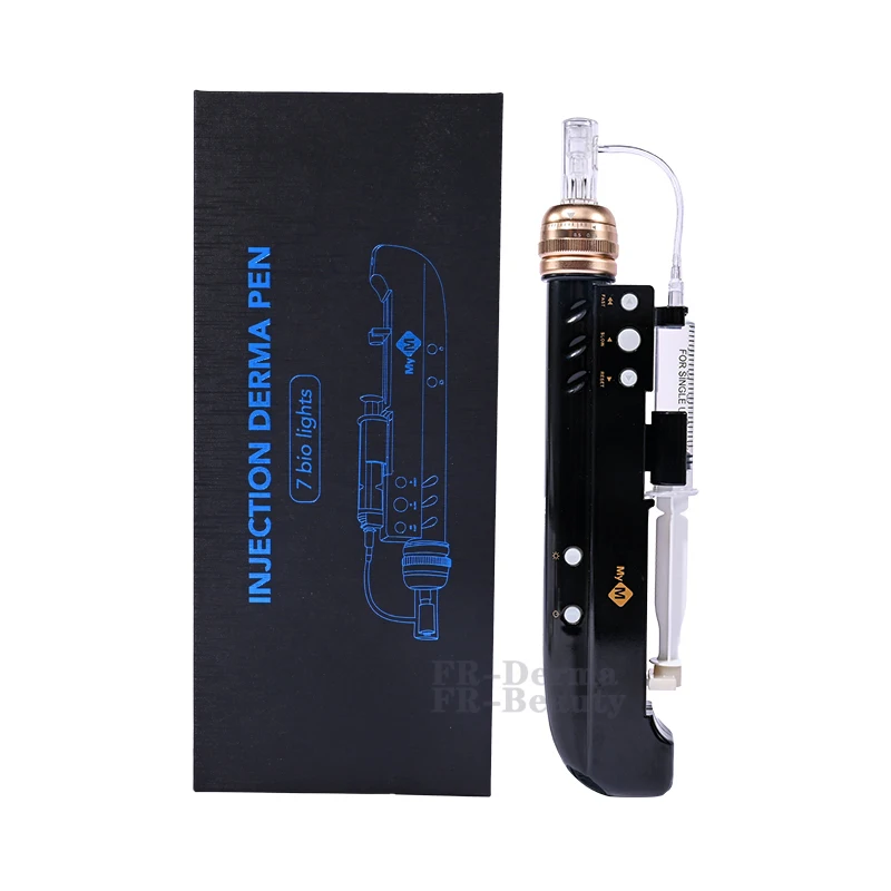 Free Private Label skin care hyaluronic acid electric derma pen 12 needle kit medical skin care dermapen microneedle system