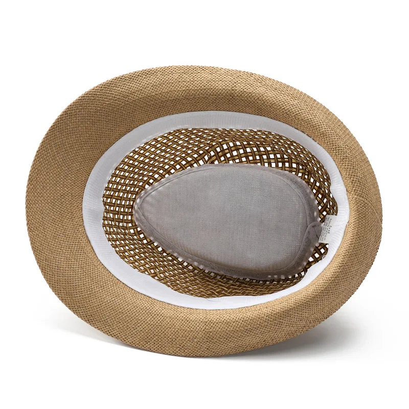 Wholesale Outdoor Unisex Breathable Design Summer Custom Women fedora panama straw hat For Men