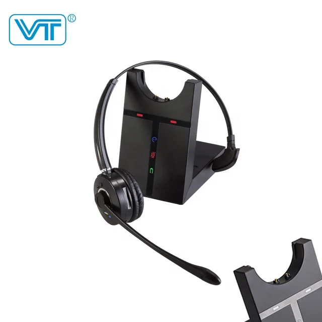 
DECT call center wireless headset for AASTRA Alcatel Grandstream IP Phone 