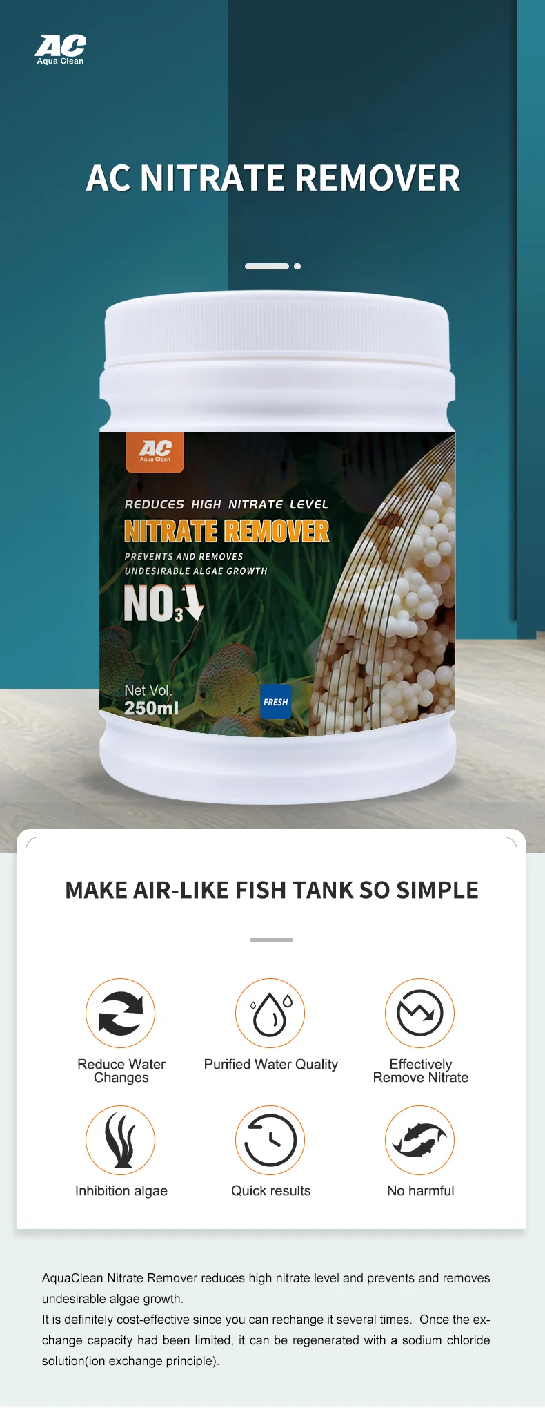 Source factory  nitrate remover for fresh water aquariums biological filtration systems filter media